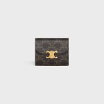 SMALL FLAP WALLET TRIOMPHE IN TRIOMPHE CANVAS TAN
